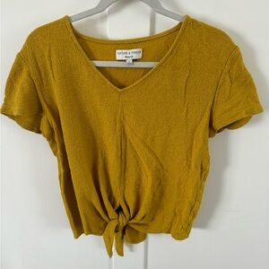 Madewell Tie Front Top